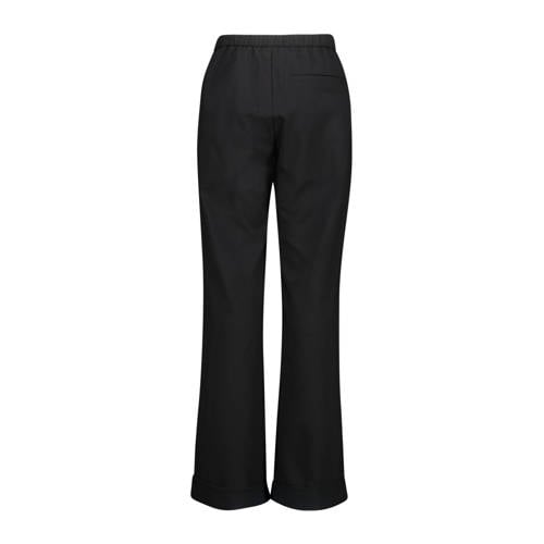 America Today straight fit broek Palmer jr zwart Meisjes Viscose Effen 134 140