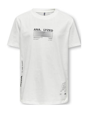 T-shirt met tekst wit