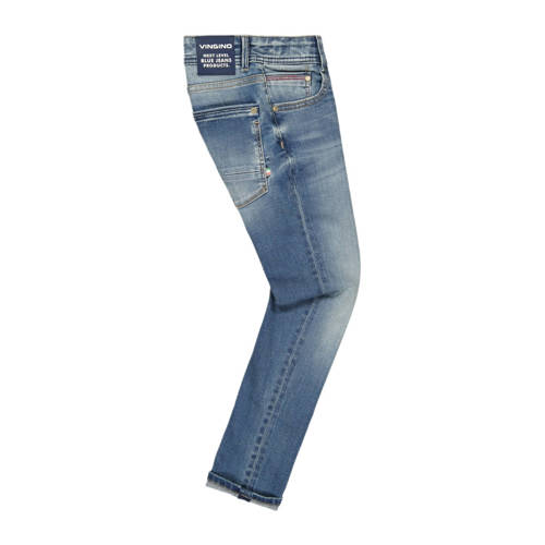 VINGINO skinny jeans Anzio blue denim Blauw Jongens Katoen 116
