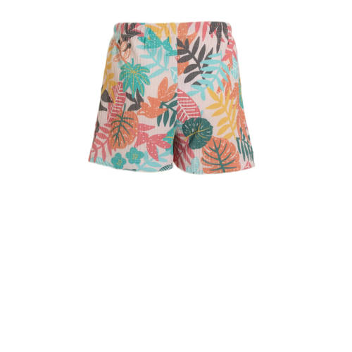 anytime crinkle short met all over print multi Korte broek Meisjes Polyester 98 104