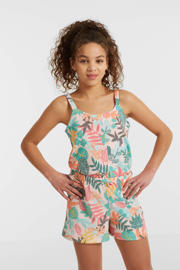 thumbnail: Multikleurige meisjes anytime crinkle short van polyester met elastische tailleband met koord