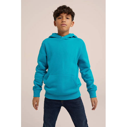 WE Fashion Blue Ridge hoodie bluejay Sweater Blauw Effen 110 116