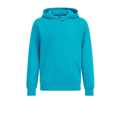 WE Fashion Blue Ridge hoodie bluejay Sweater Blauw Effen