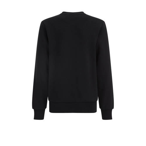 WE Fashion Blue Ridge unisex sweater Black Uni Zwart Effen 98 104