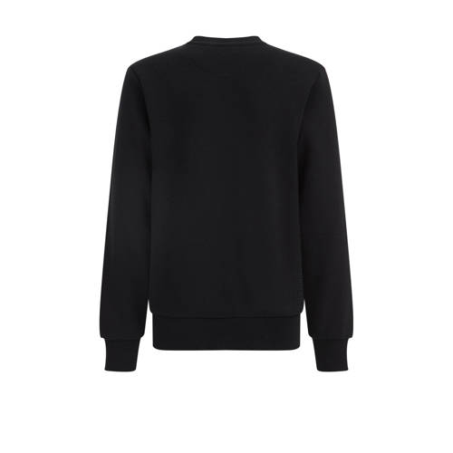 WE Fashion Blue Ridge unisex sweater Black Uni Zwart Effen 98 104