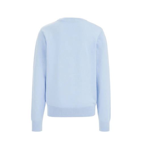 WE Fashion sweater morning blue Blauw Effen 92 | Sweater van