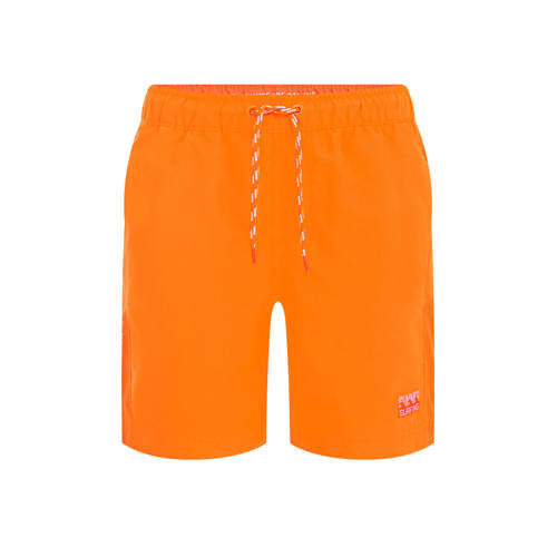 WE Fashion zwemshort oranje Jongens Gerecycled polyester Effen