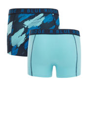 thumbnail: WE Fashion Blue Ridge   boxershort - set van 2 blauw/donkerblauw/lichtblauw