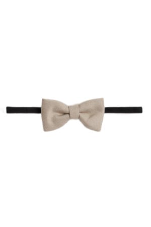WE Fashion vlinderstrik Ollie beige