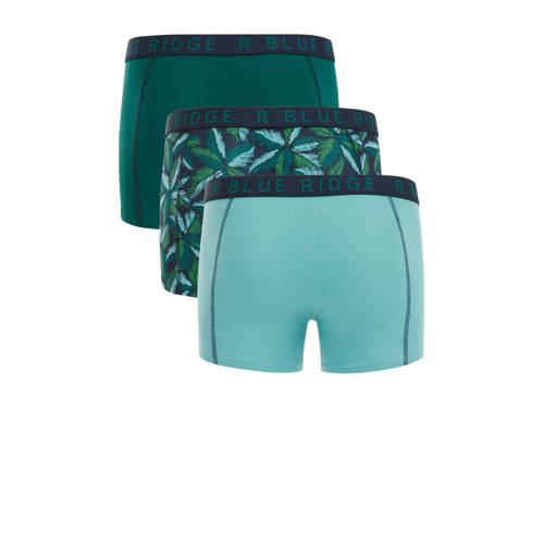 WE Fashion Boxershort Groen Jongens Stretchkatoen Effen 146 152