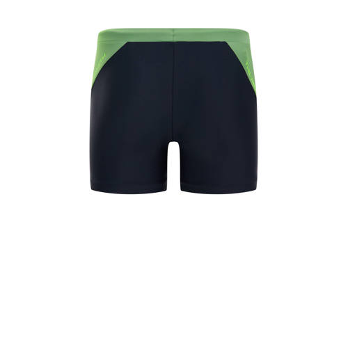 WE Fashion zwemboxer groen zwart Jongens Gerecycled polyamide Meerkleurig 98 104
