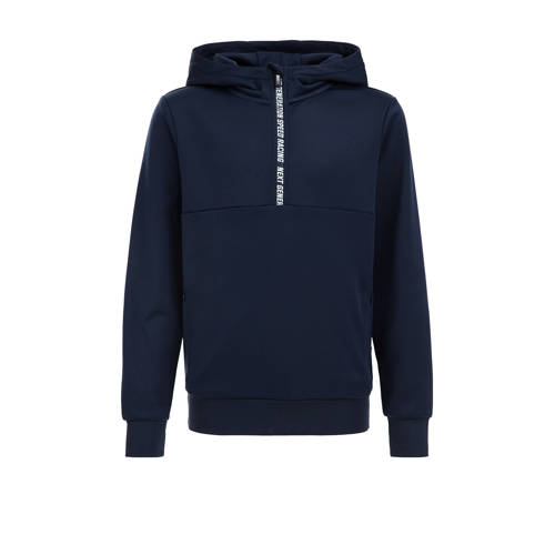WE Fashion hoodie donkerblauw Sweater Effen - 110/116