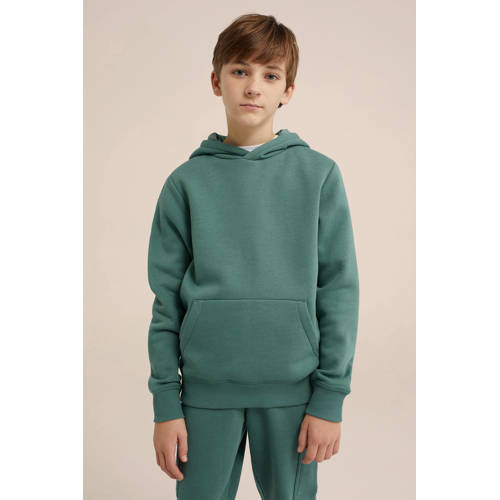 WE Fashion Blue Ridge hoodie topaz Sweater Groen Effen 158 164