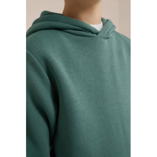 WE Fashion Blue Ridge hoodie topaz Sweater Groen Effen 98 104