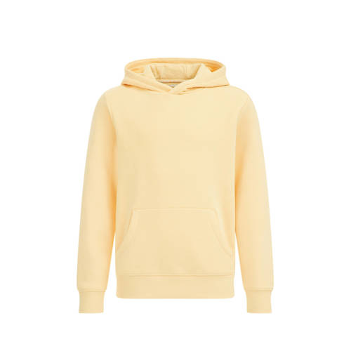 WE Fashion Blue Ridge hoodie light yellow Sweater Geel Effen