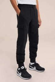 thumbnail: WE Fashion Blue Ridge slim fit joggingbroek zwart