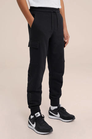 slim fit joggingbroek zwart