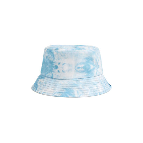 WE Fashion tie-dye bucket hoed blauw wit Jongens Meisjes Katoen Tie-dye S