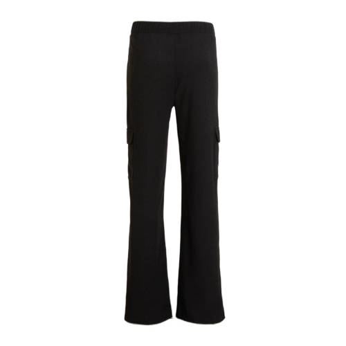 Anytime crinkle cargo broek zwart Meisjes Polyester Effen 110 116