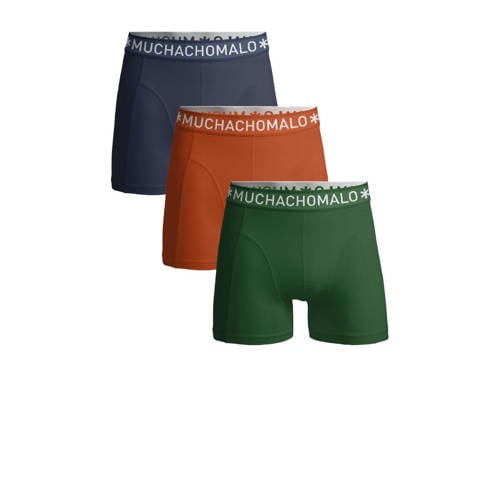 Muchachomalo boxershort set van 3 Multi Jongens Katoen Effen