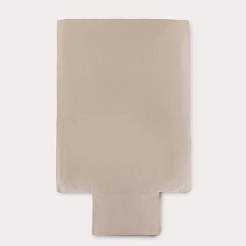 NOUS Kids katoenen dekbedovertrek peuter (120x150 cm) Beige Effen