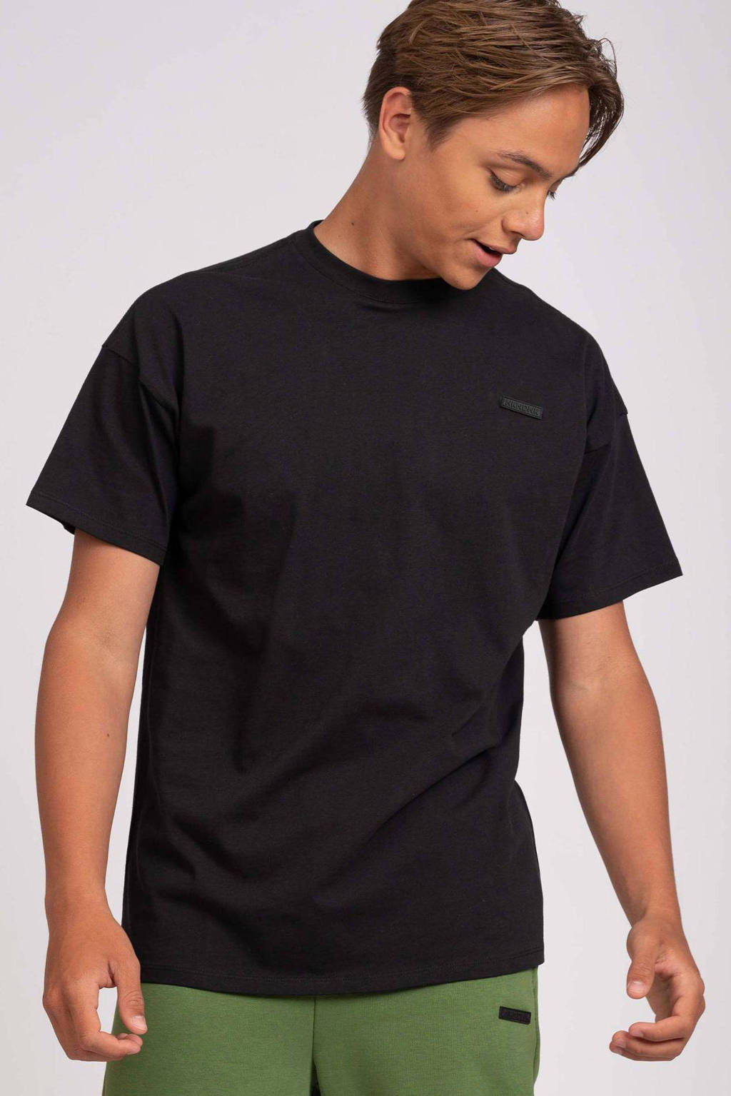 T-shirt Palm met backprint zwart