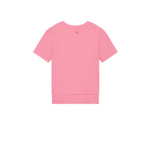 NIK&NIK T-shirt Knot roze Meisjes Stretchkatoen Ronde hals Effen 128