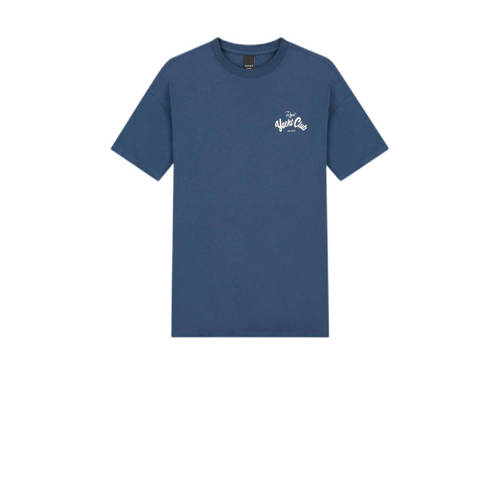 NIK&NIK T-shirt RYC met printopdruk donkerblauw Jongens Katoen Ronde hals