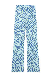 thumbnail: NIK&NIK broek met zebraprint helderblauw/donkerblauw
