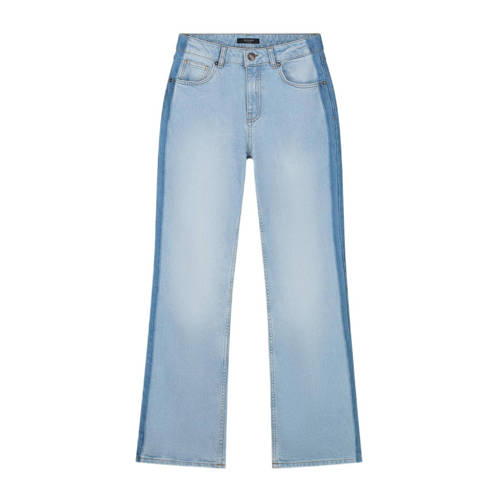 NIK&NIK wide leg jeans Flore light blue Blauw Meisjes Denim Effen