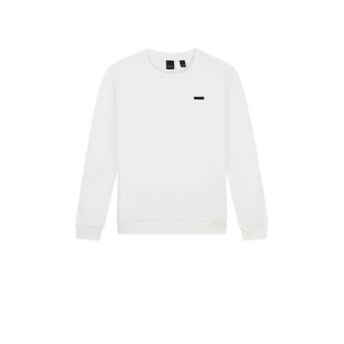 NIK&NIK sweater Palm met backprint offwhite Wit Backprint