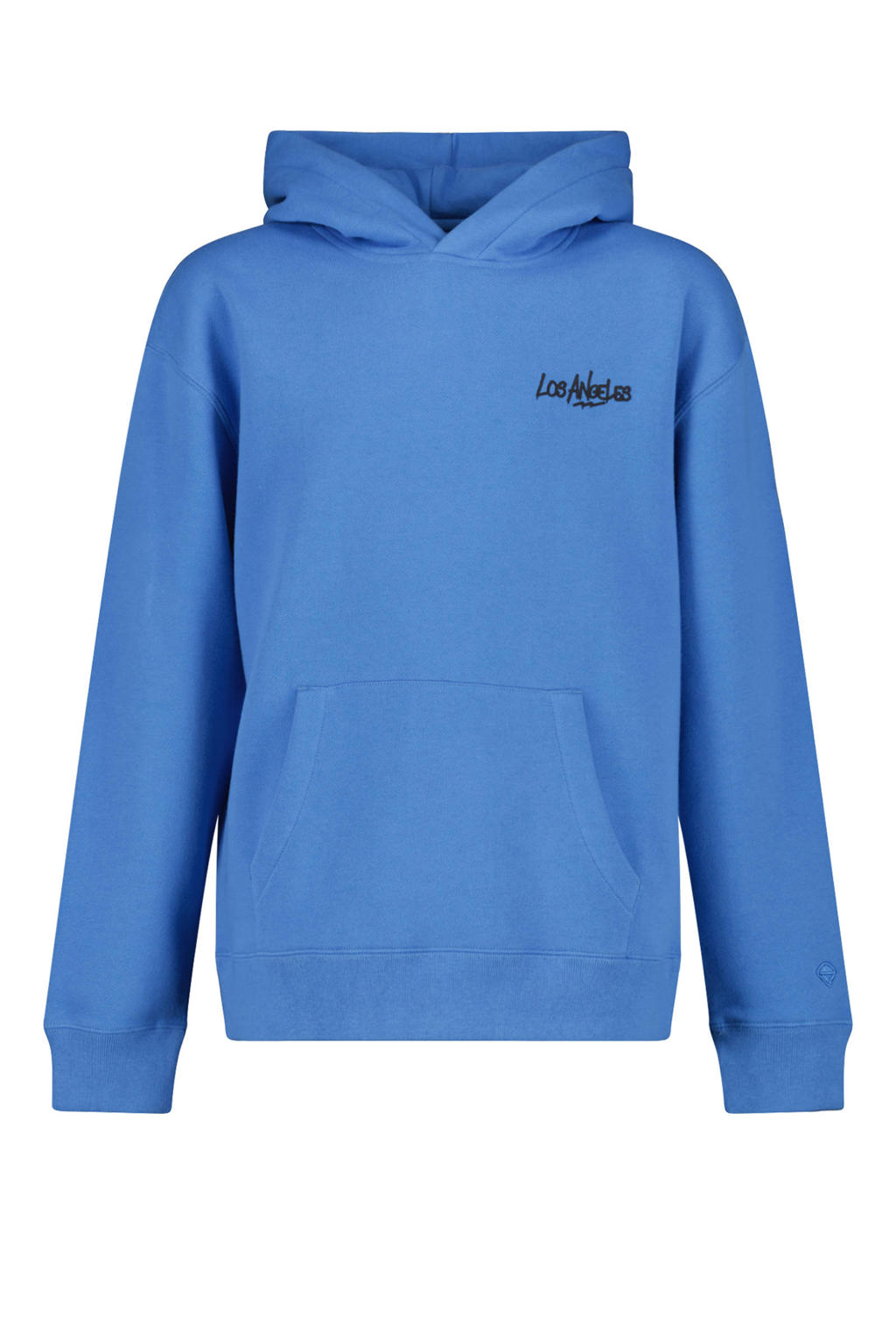 America today hoodie story hood met backprint felblauw kleertjes