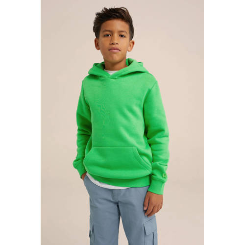 WE Fashion Blue Ridge hoodie force Sweater Groen Effen 110 116