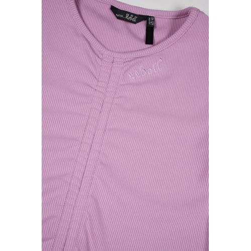 NoBell T-shirt Krisp donkerroze Meisjes Viscose Ronde hals Effen 122 128