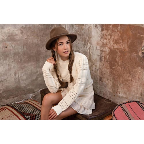 NoBell rok Naia ivoor Wit Meisjes Polyester Effen 122 128