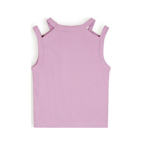NoBell top Kandy donkerroze T-shirt Meisjes Viscose Ronde hals Effen 122 128