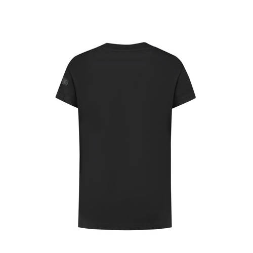Ballin T-shirt met printopdruk zwart Jongens Katoen Ronde hals Printopdruk 140
