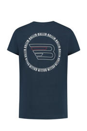 thumbnail: Ballin T-shirt met backprint donkerblauw