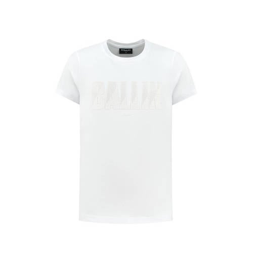 Ballin T-shirt met printopdruk wit Jongens Katoen Ronde hals Printopdruk - 152