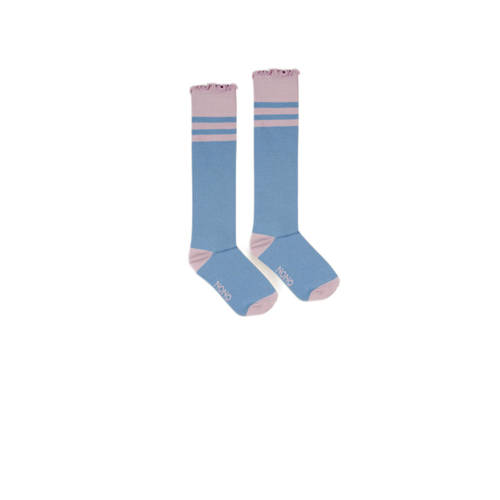 NONO sokken zachtblauw/roze Meisjes Stretchkatoen Meerkleurig