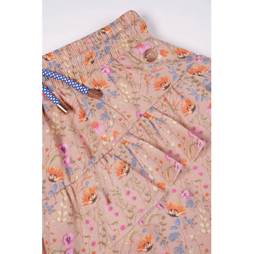NONO gebloemde rok Neva roze multicolor Meisjes Polyester Bloemen 104