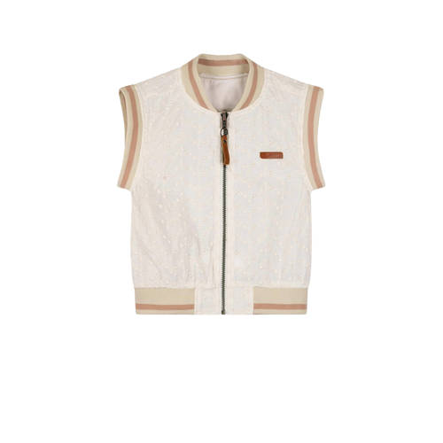 NONO reversible zomerjas Bar wit zand Meisjes Katoen Opstaande kraag 104