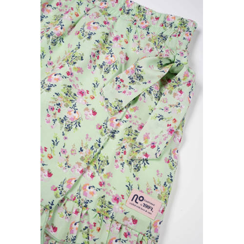 NONO gebloemde skort Saya lichtgroen roze Rok Meisjes Polyester Bloemen 104