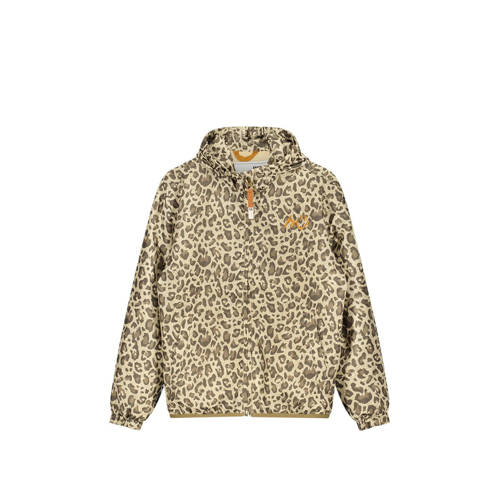Moodstreet zomerjas met panterprint beige Meisjes Polyester Capuchon Panterprint 98 104
