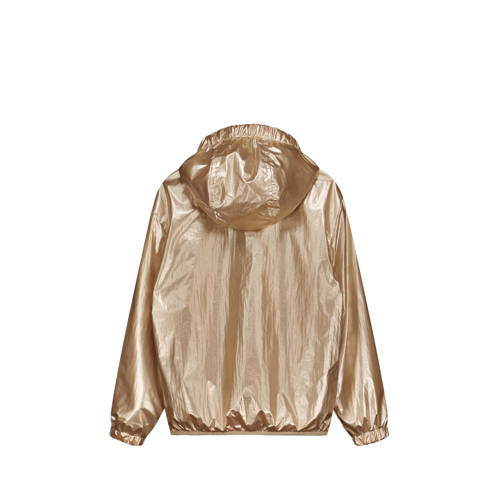 Moodstreet zomerjas goud Meisjes Gerecycled polyester Capuchon Effen 98 104