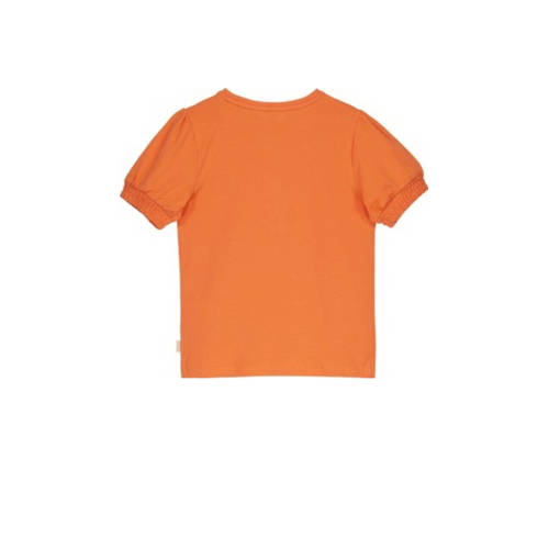 Moodstreet top oranje Meisjes Stretchkatoen Ronde hals Effen 86 92