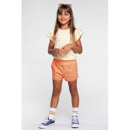 Moodstreet regular fit sweatshort oranje Korte broek Effen 86 92