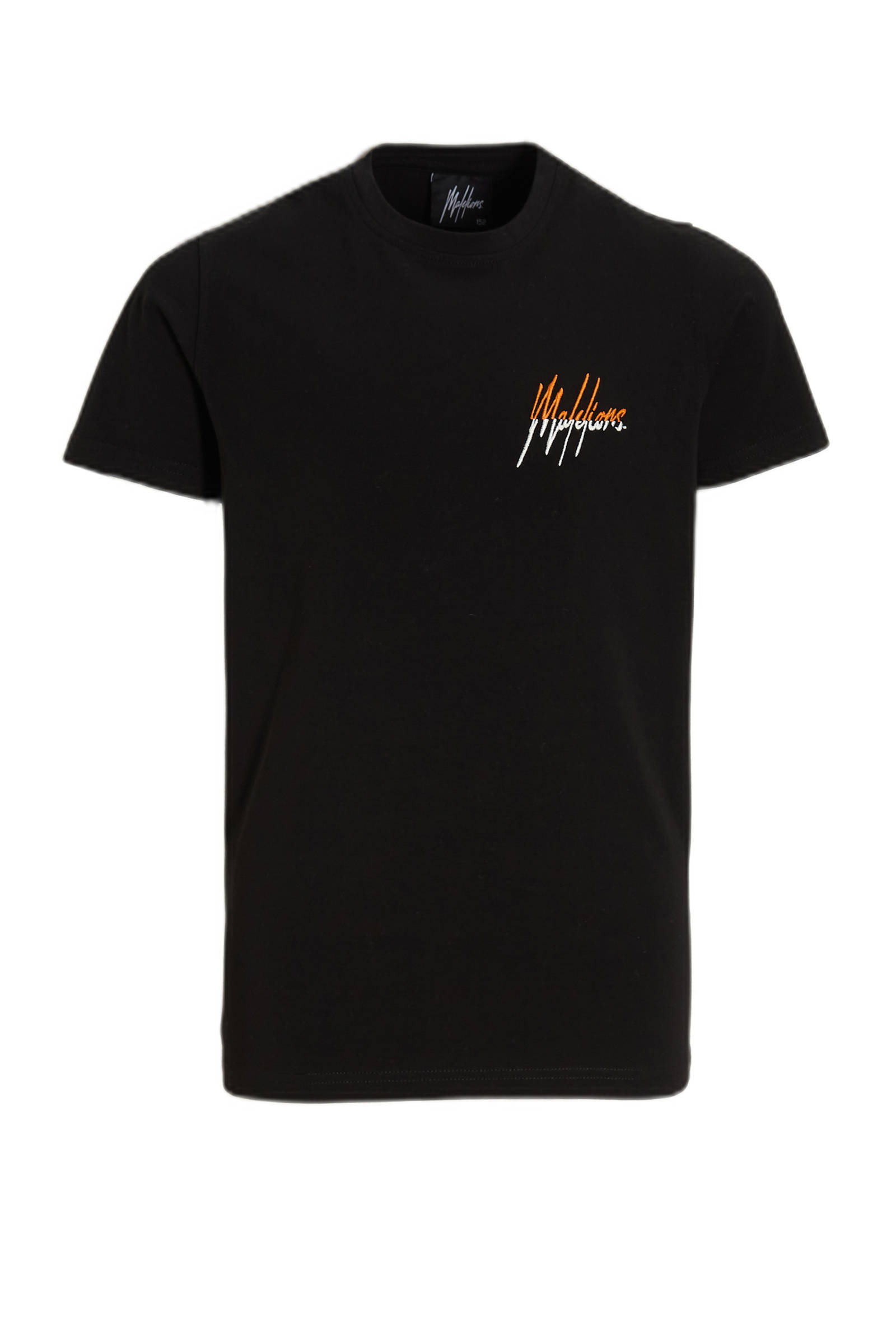 Malelions T shirt Split met logo zwart kleertjes