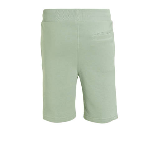 Malelions regular fit sweatshort Captain met logo groen Korte broek Jongens Katoen 140