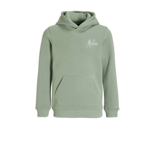 Malelions hoodie Split met logo groen Sweater Logo